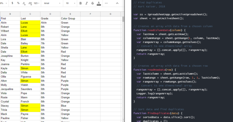 Google Sheets: Menus and Prompts in Google Apps Script
