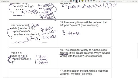 Loops with Control Variables